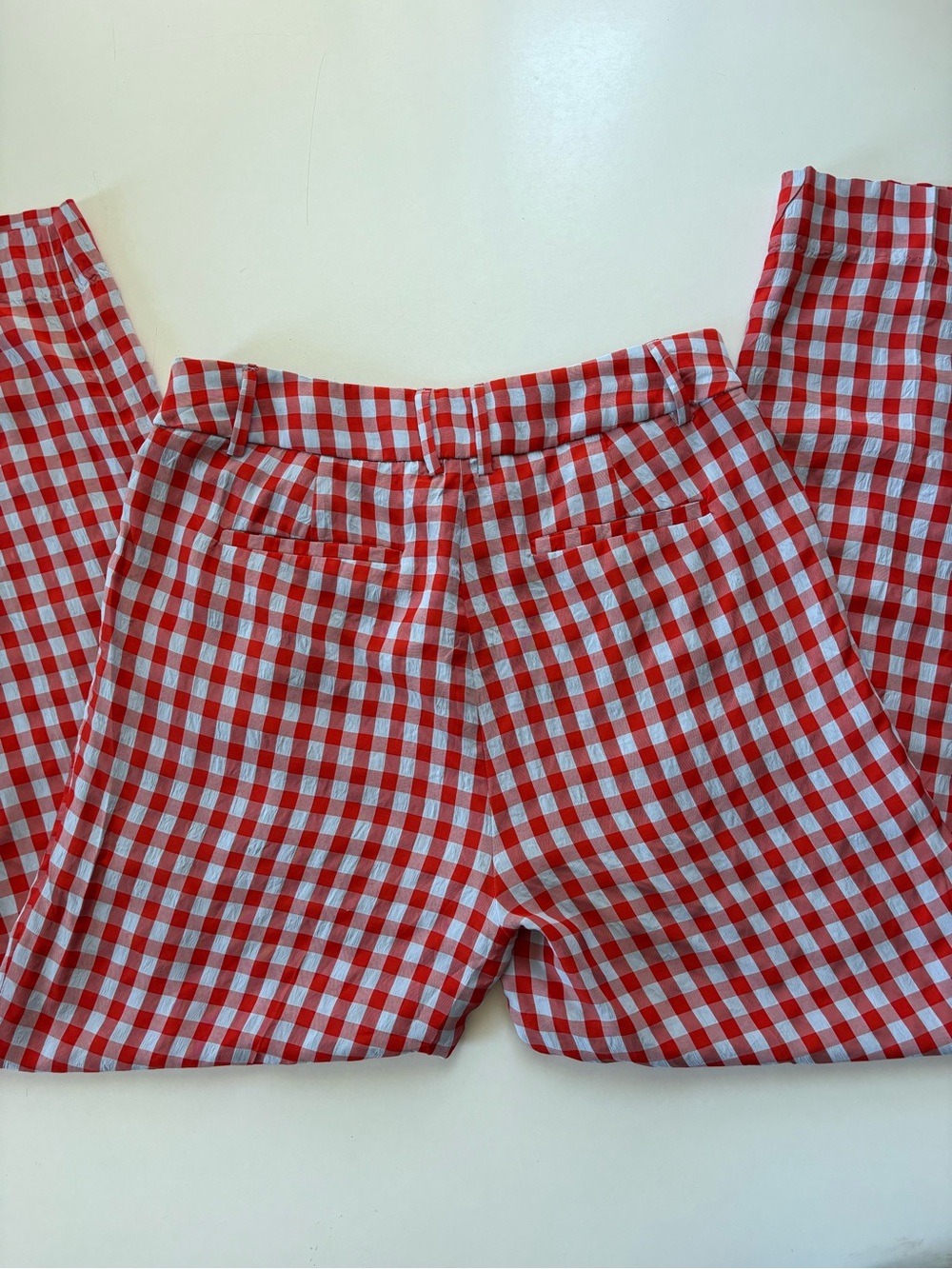J.Crew Wide-leg pant in drapey gingham 4 - Picture 11 of 12